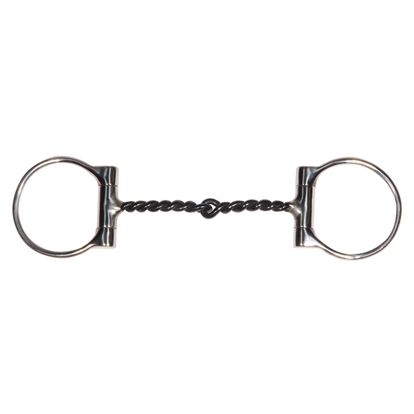 FES® Sweet Iron Twisted Wire D Ring Snaffle Bit - 5"
