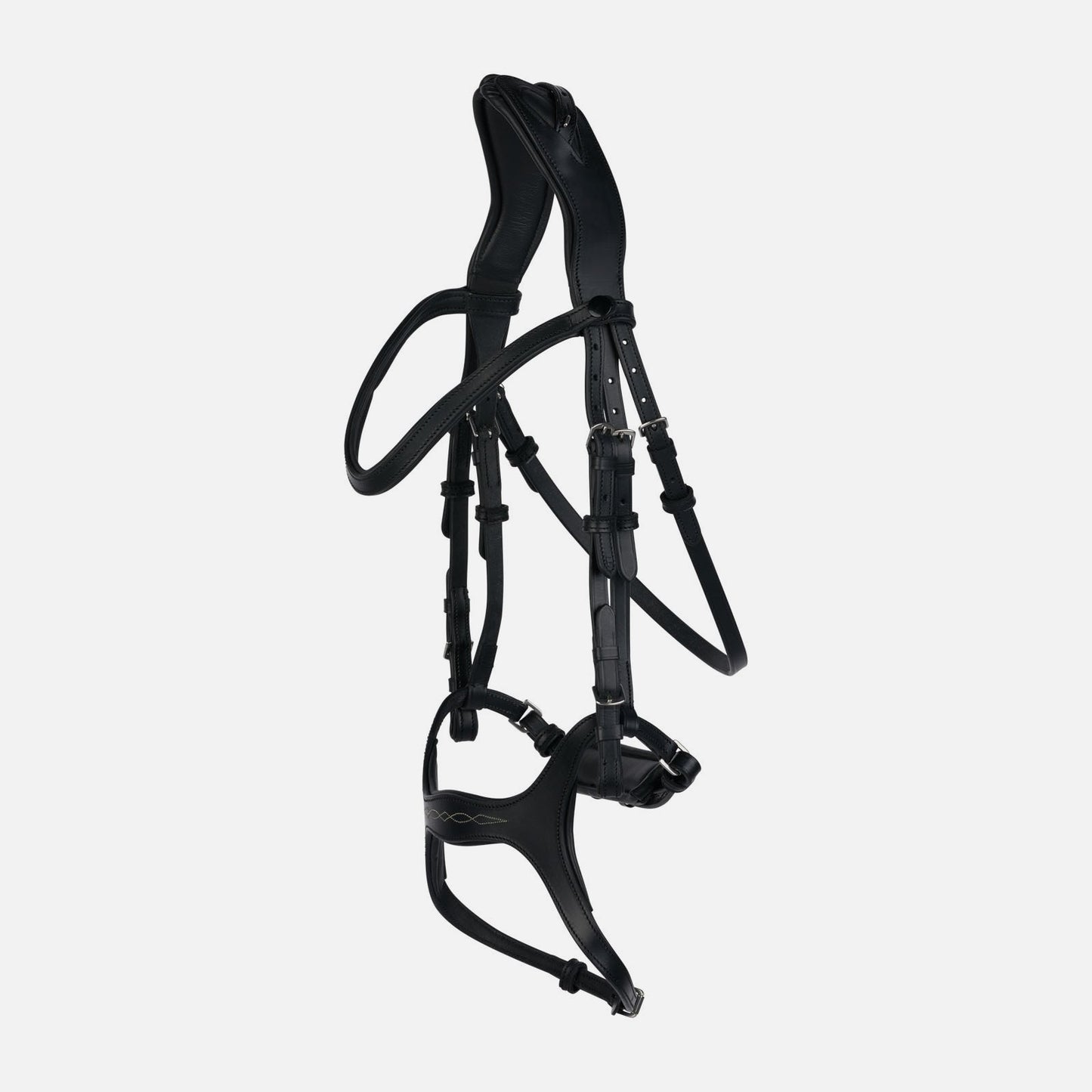 Horze Peckham Anatomical Fancy Stitch Bridle - Black