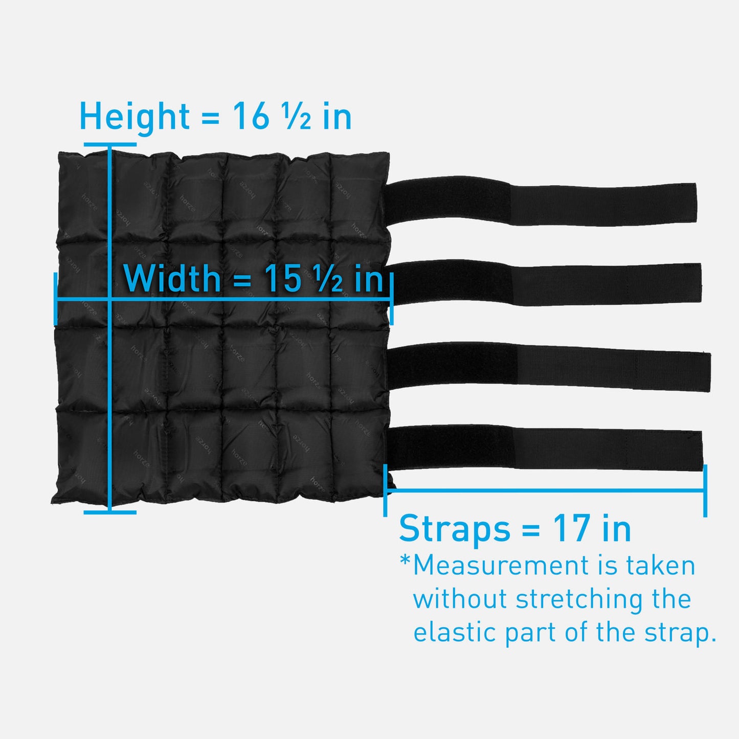 Horze Pro Cooling Therapy Ice Wrap Pair - Jet Black