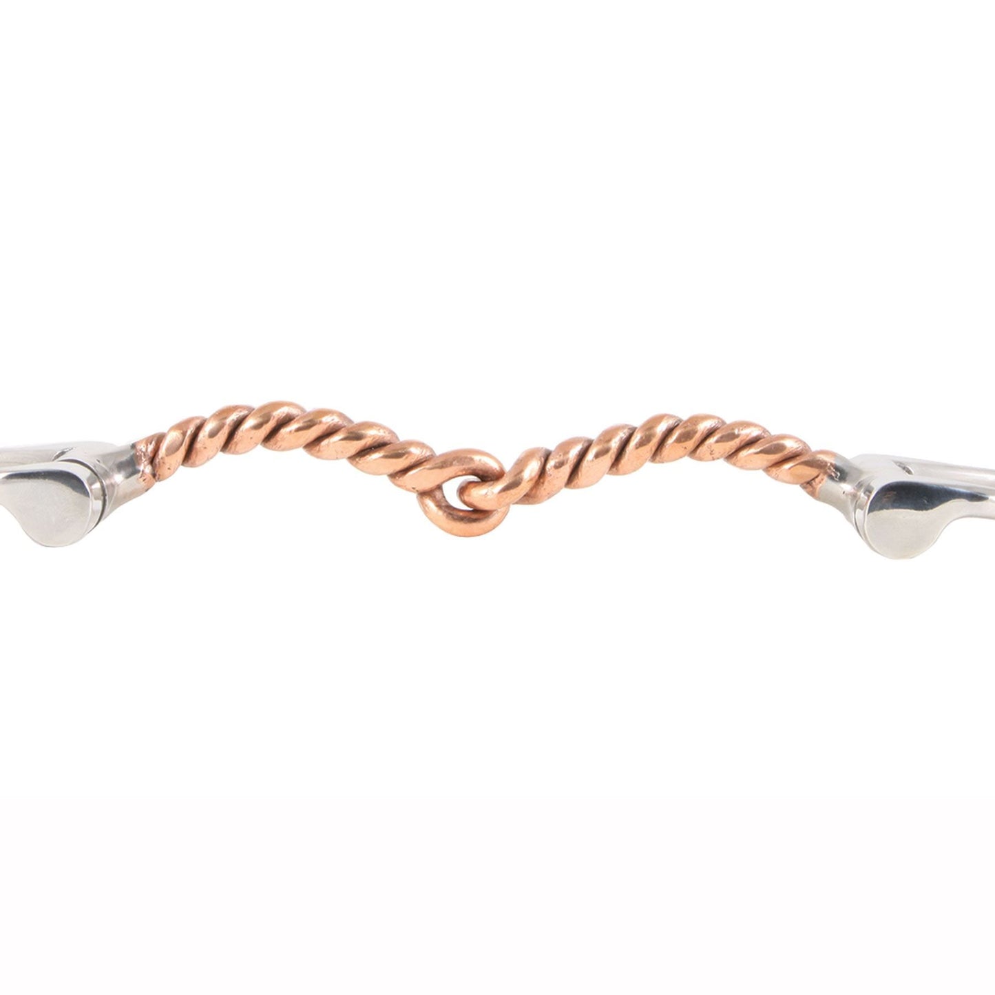 FES® Copper Twisted Wire D Ring Snaffle Bit - 5"