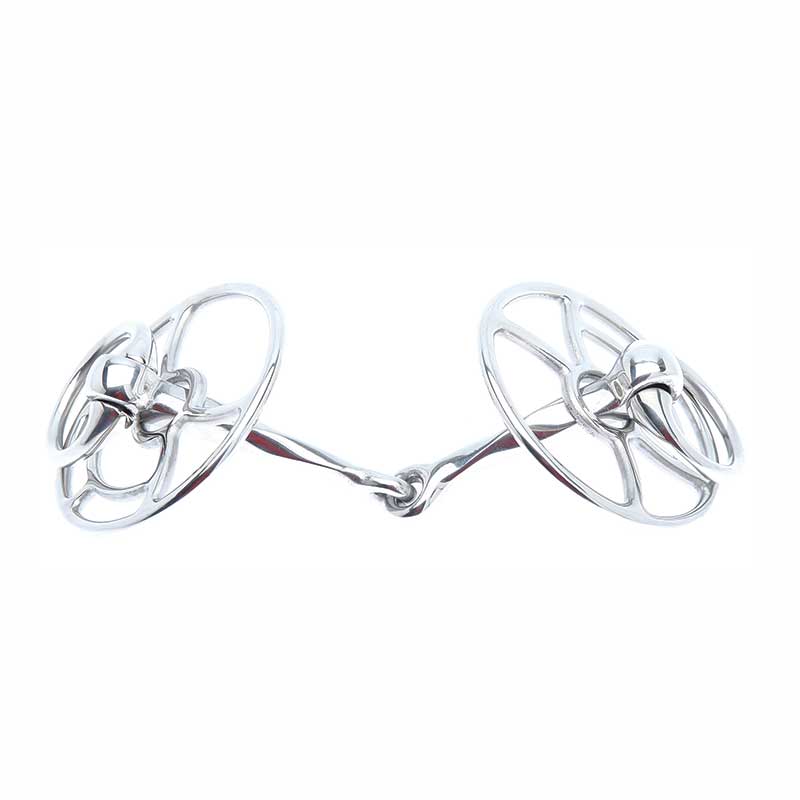 Metalab John Whitaker Twisted Single Joint Gag Bit - 5 1/4"