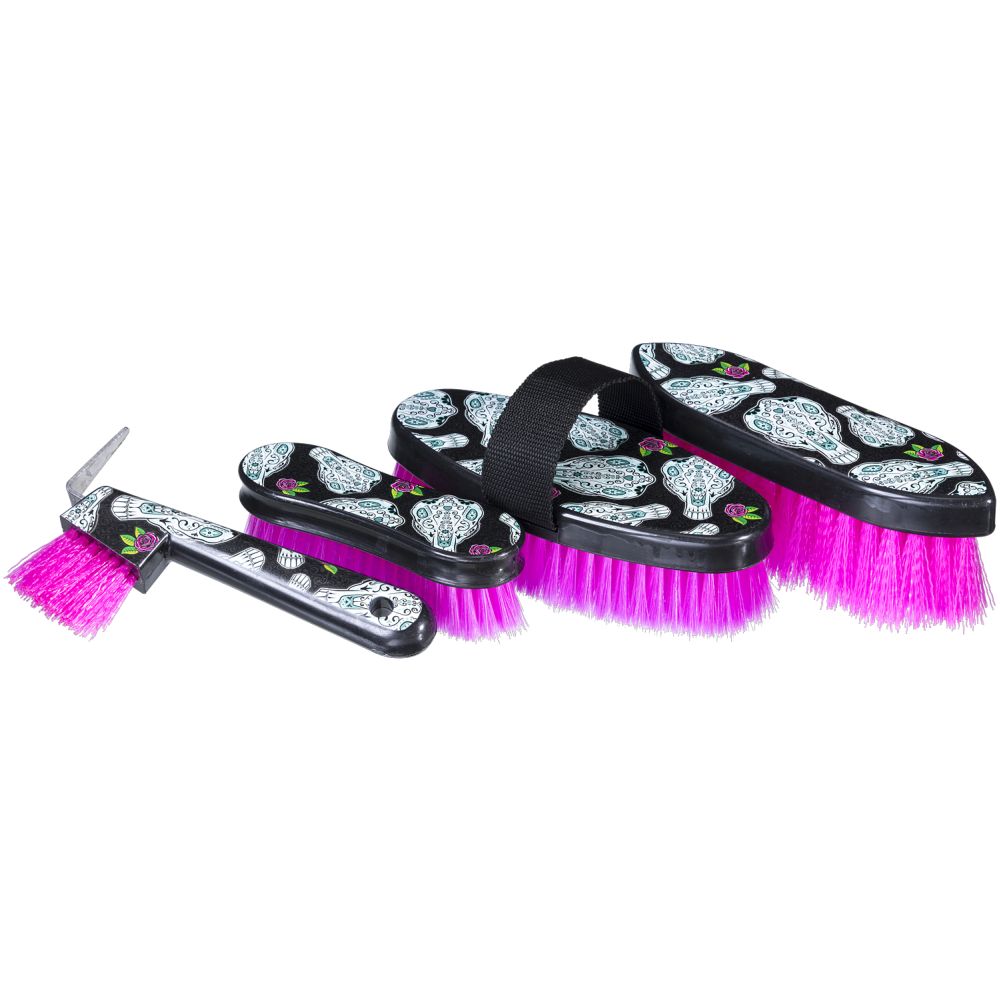 Tough1® 4 Piece Printed Brush Package - Sugar Skull