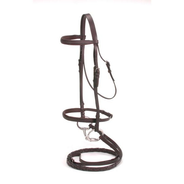 Silver Fox® Padded Snaffle Bridle