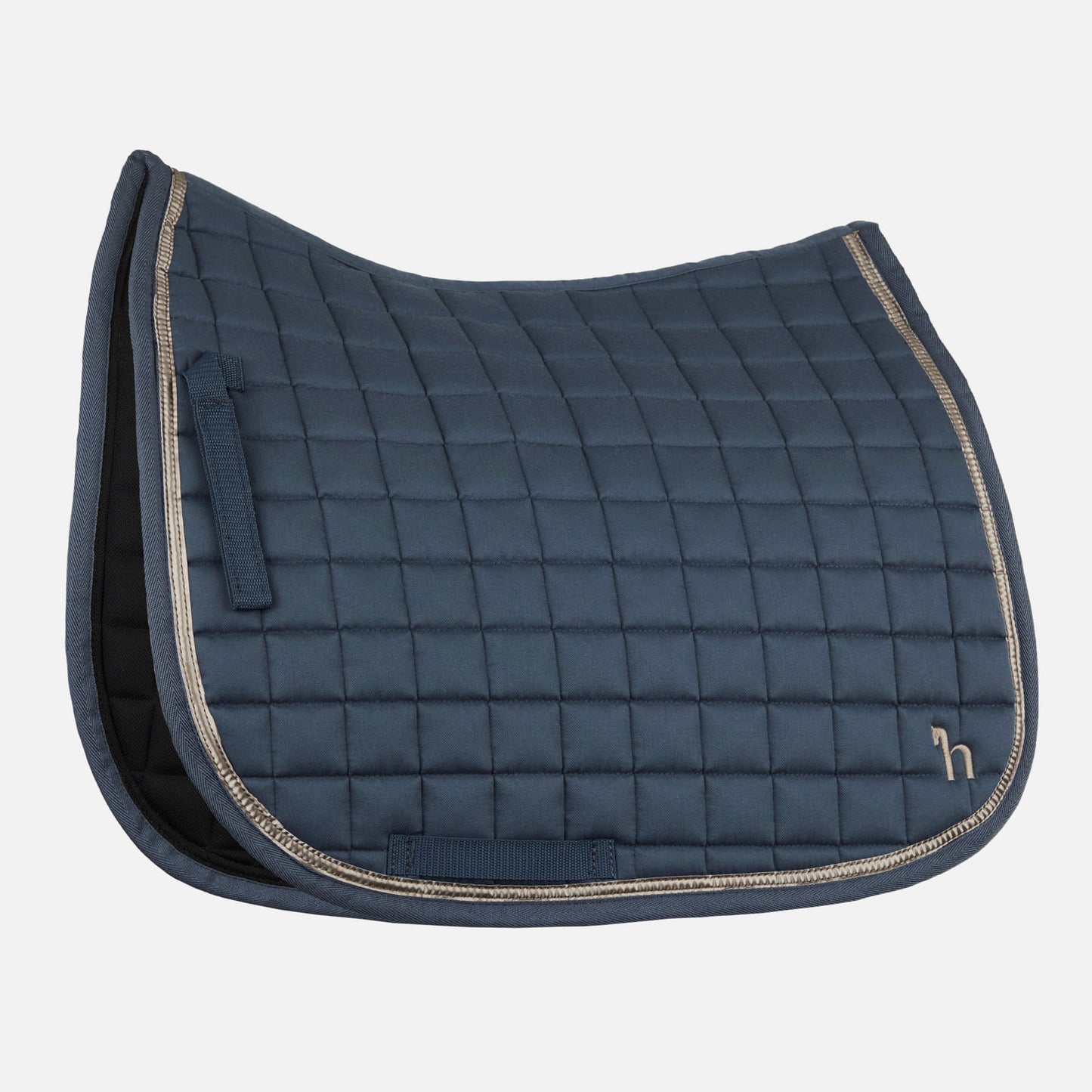 Horze Munich Dressage Saddle Pad with Metallic Piping - Reflecting Pond