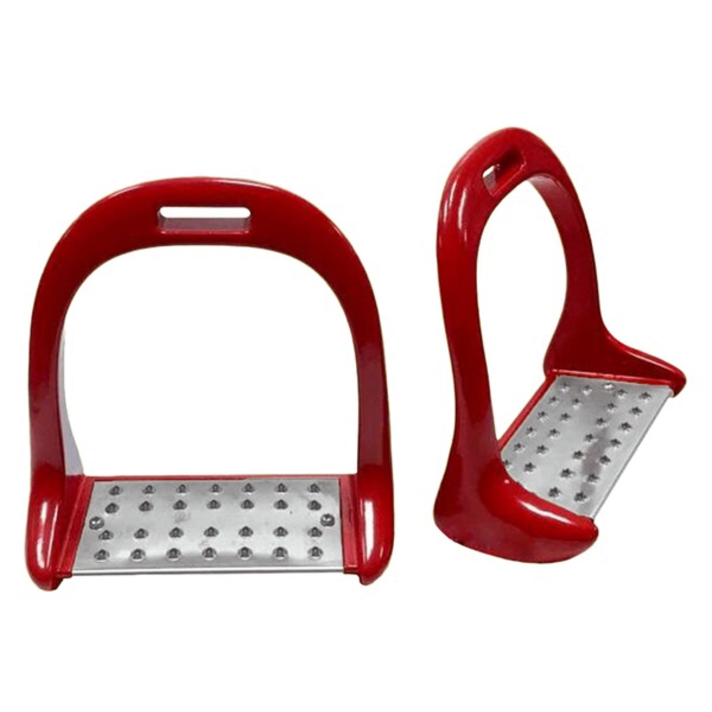Jacks Aluminum Stirrups - Red