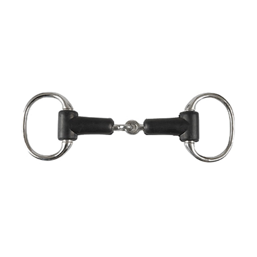 Jacks Rubber Jointed Eggbutt Snaffle Bit