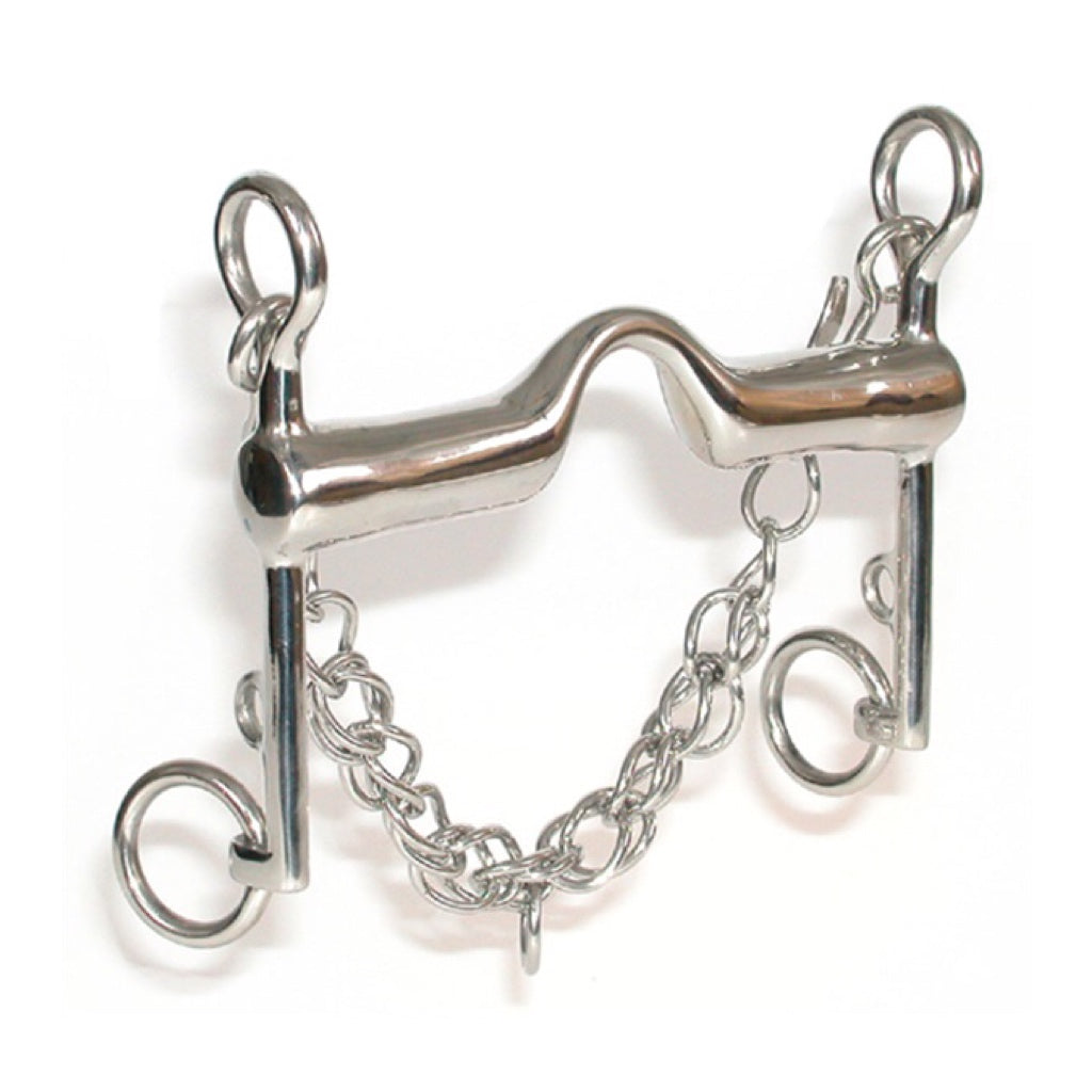 Jacks Stainless Steel Hollow High Port Weymouth Bit