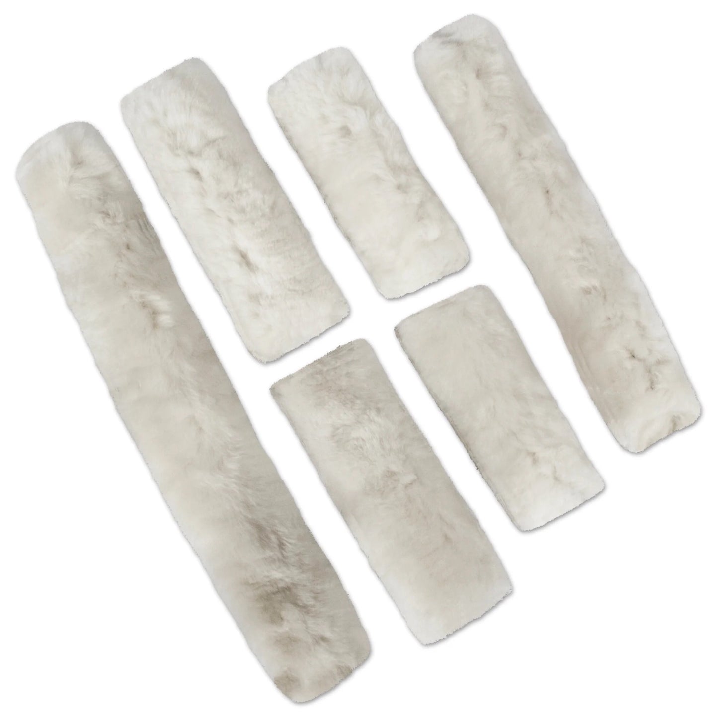 ECP 6 Piece Halter Sheepskin Set - White