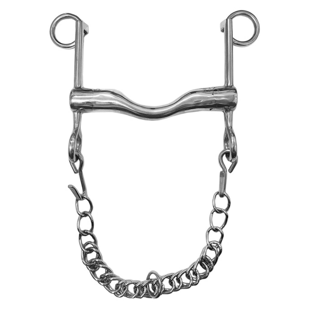 Jacks German Silver Medium Port Weymouth Bit - 5"