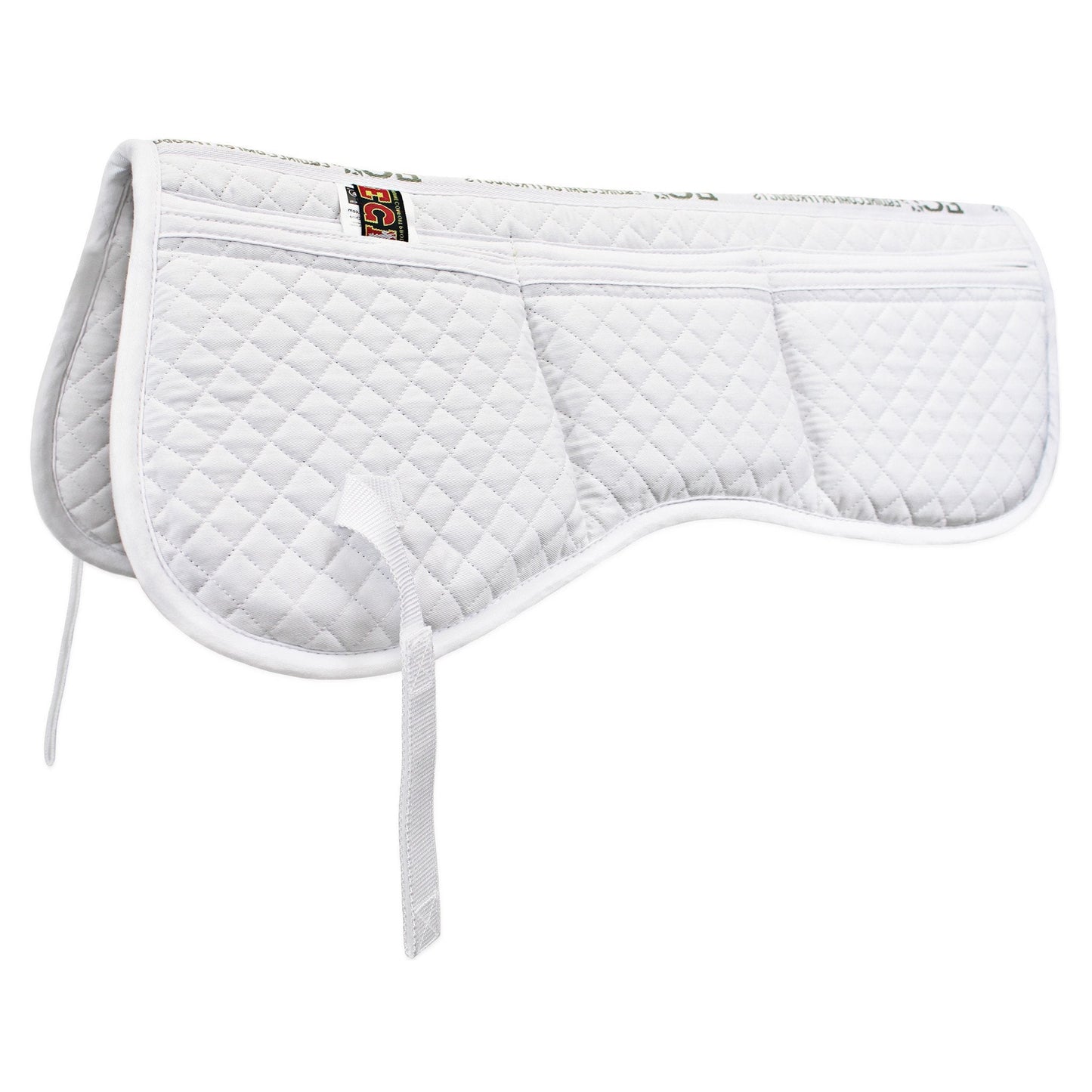 ECP 6-Pocket Quilted Correction Half Pad - White