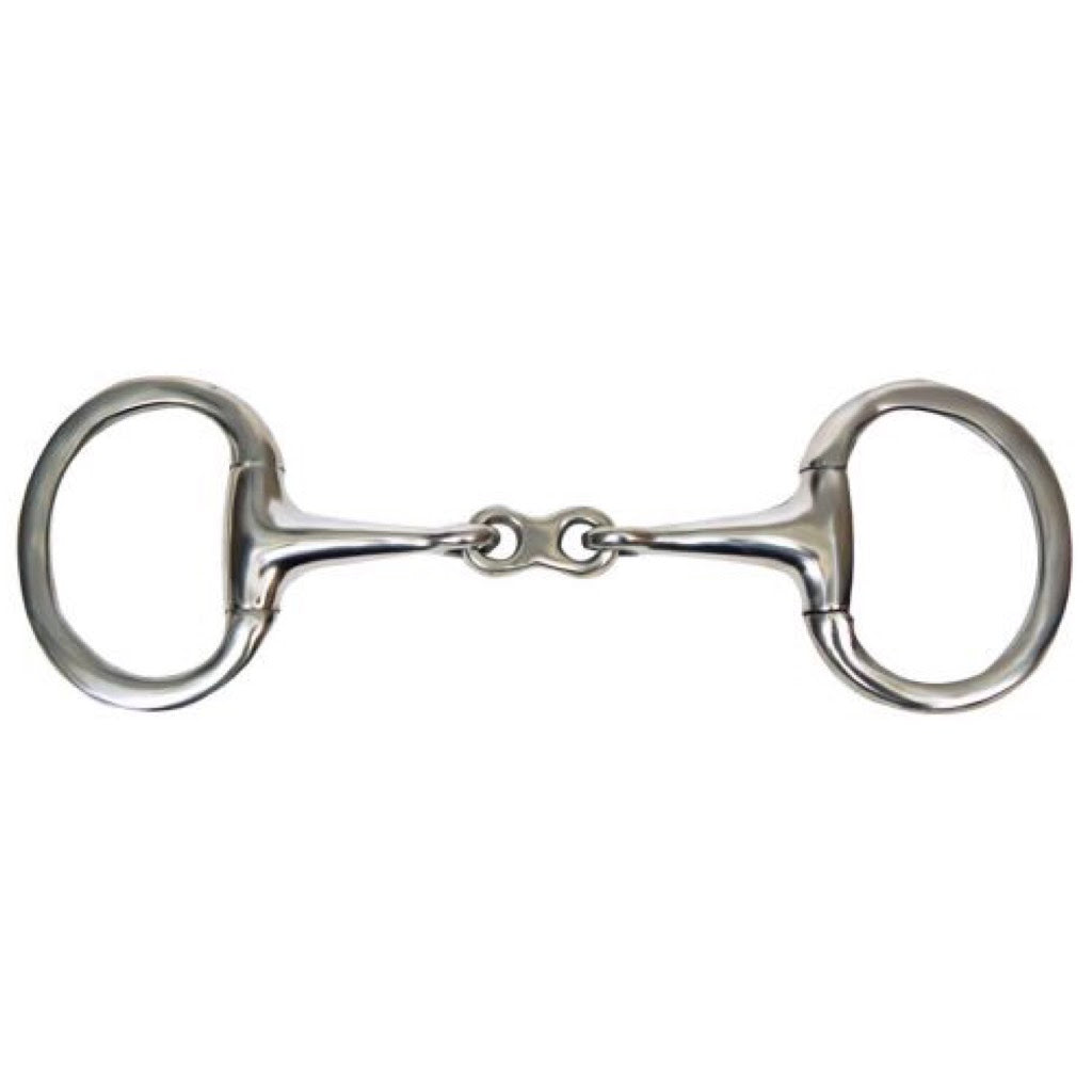 Showman® Eggbutt Snaffle Bit with Dog Bone - 5"
