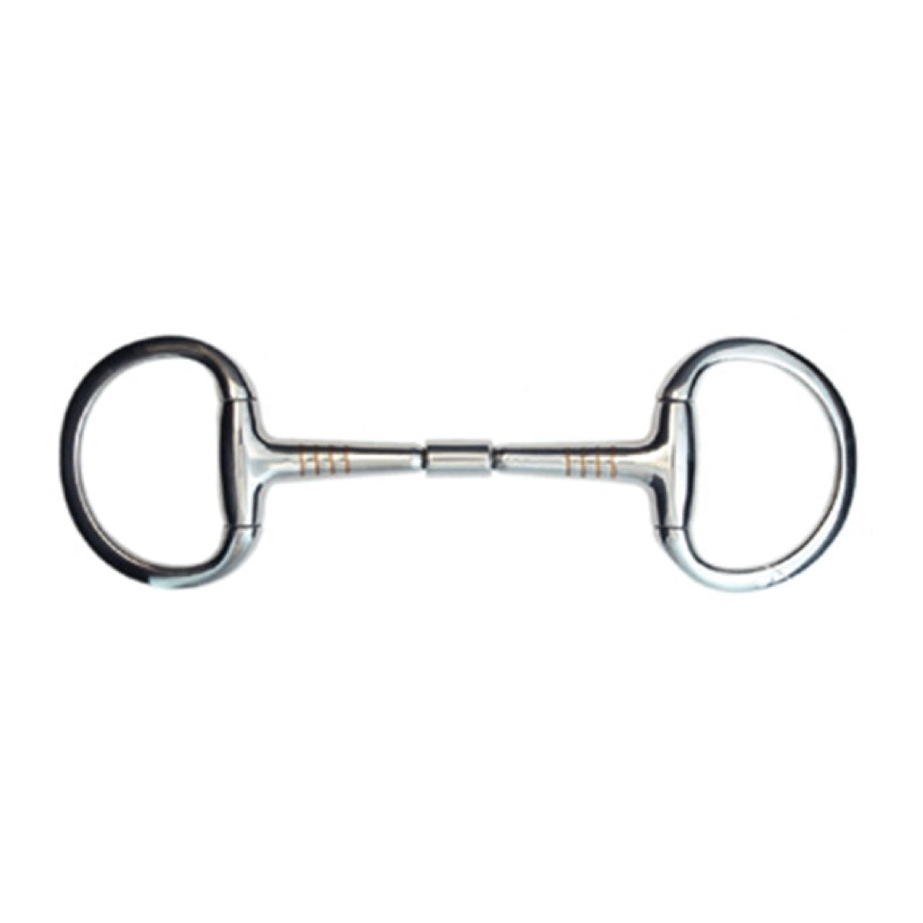 Jacks Stainless Steel Copper Inlay Eggbutt Snaffle Bit