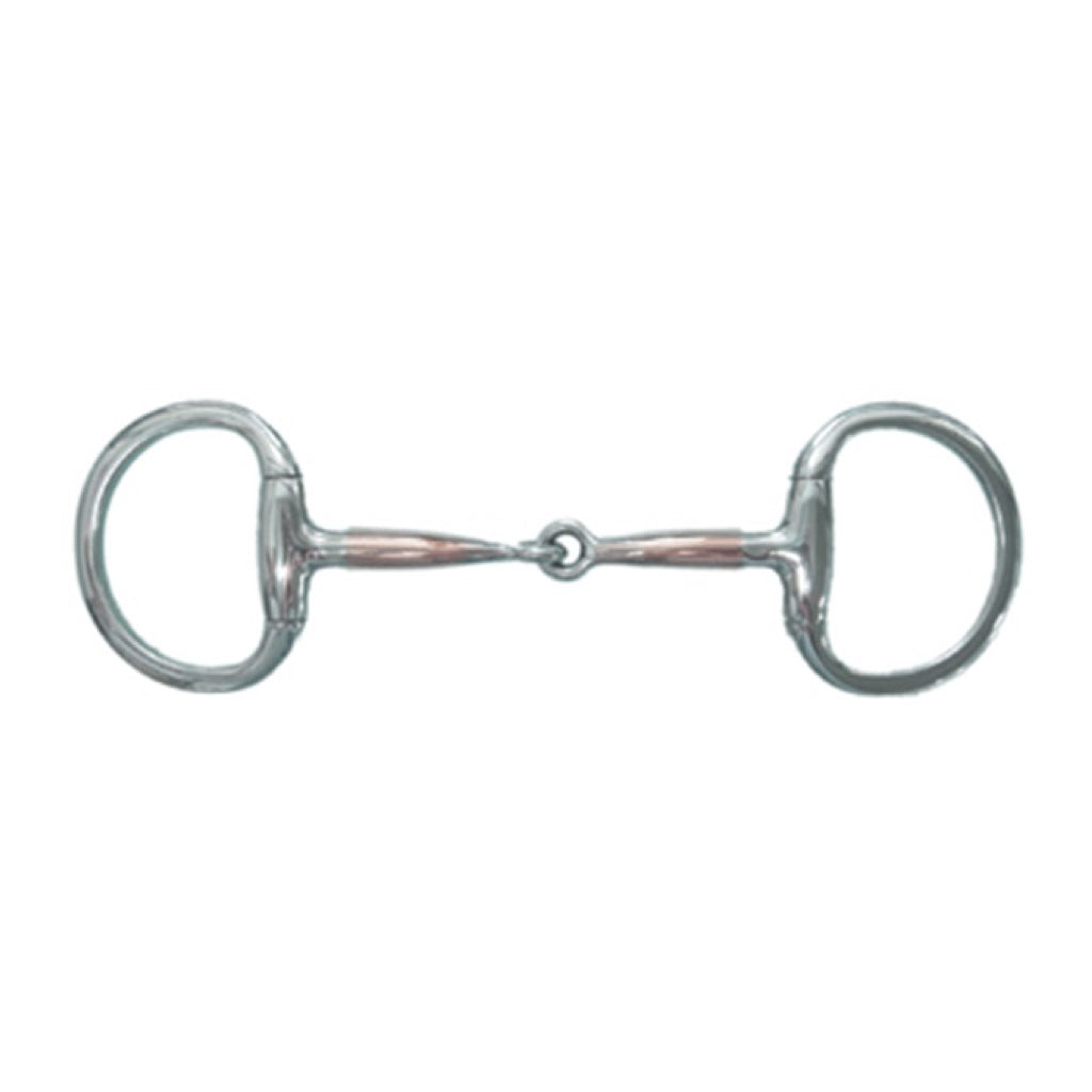 Jacks Stainless Steel Copper Overlay Eggbutt Snaffle Bit