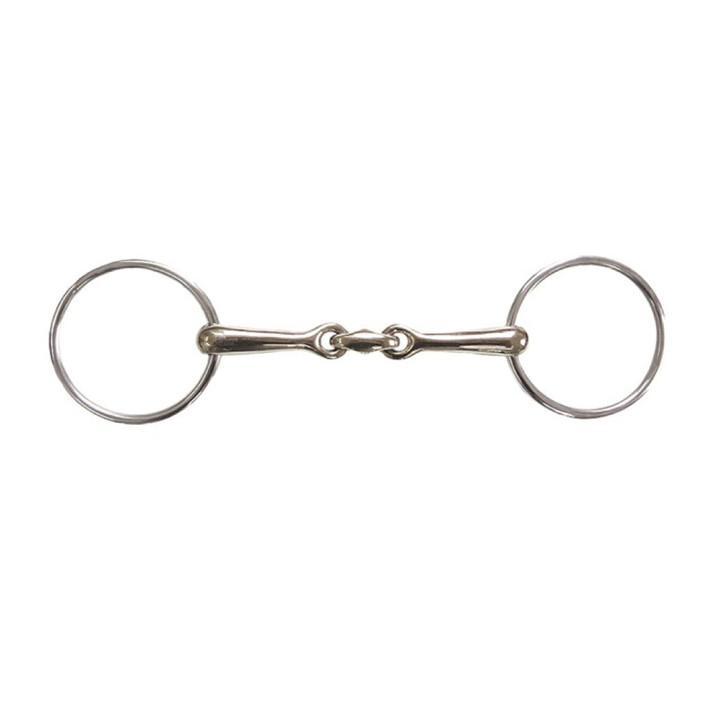 Jacks German Silver Horizontal Elliptical Link Bradoon Bit