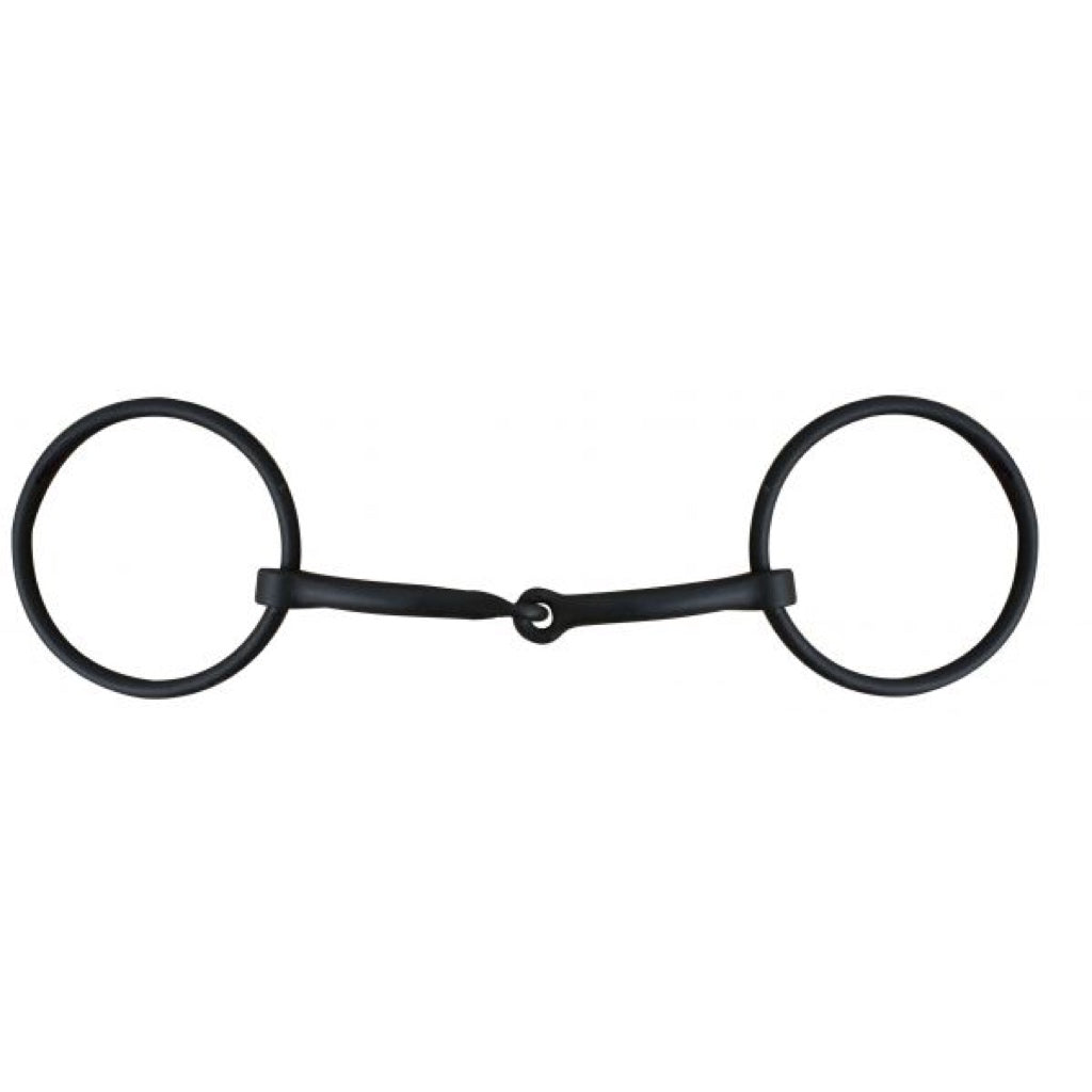 Showman® Black Steel Loose Ring Snaffle Bit - 5"