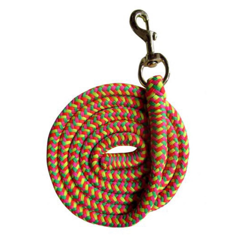 Showman® 8' Rainbow Braided Softy Cotton Lead Rope