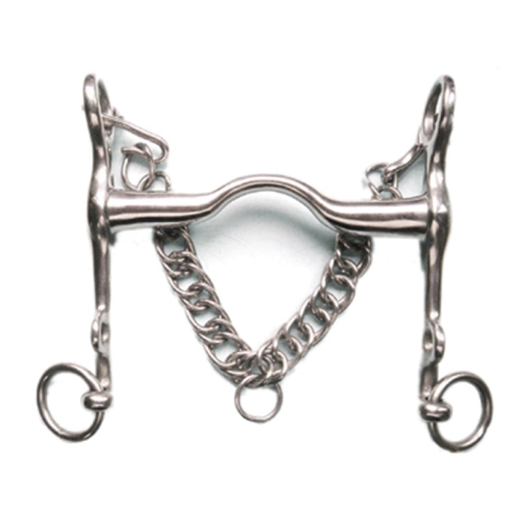 Jacks Stainless Steel Medium Port Weymouth Bit - 5"