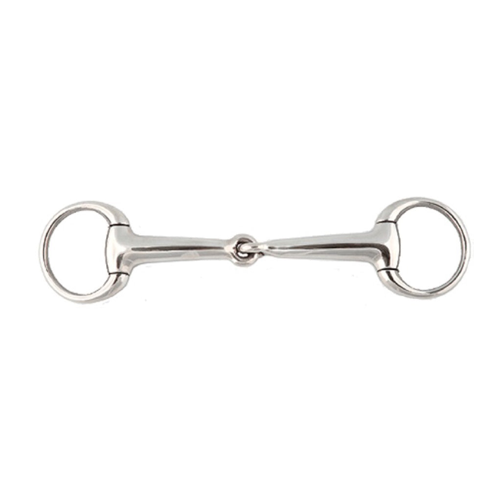 Jacks Stainless Steel Hollow Eggbutt Bradoon Bit