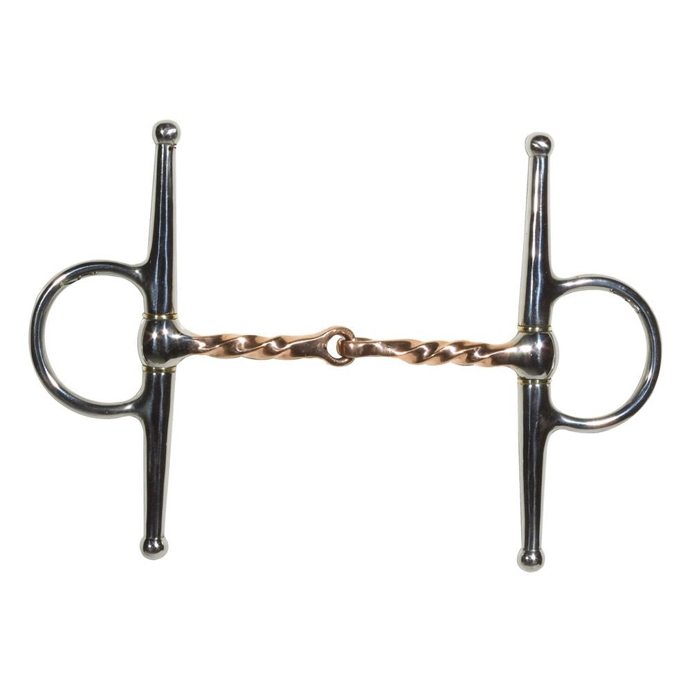 FES® Copper Slow Twist Full Cheek Bit - 5"