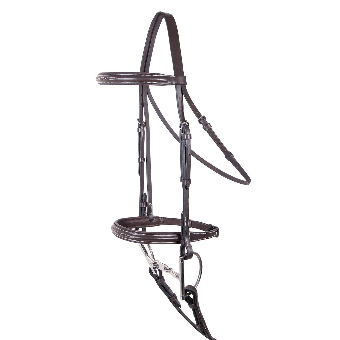 Pinnacle Padded Fancy Stitched Bridle - Havana