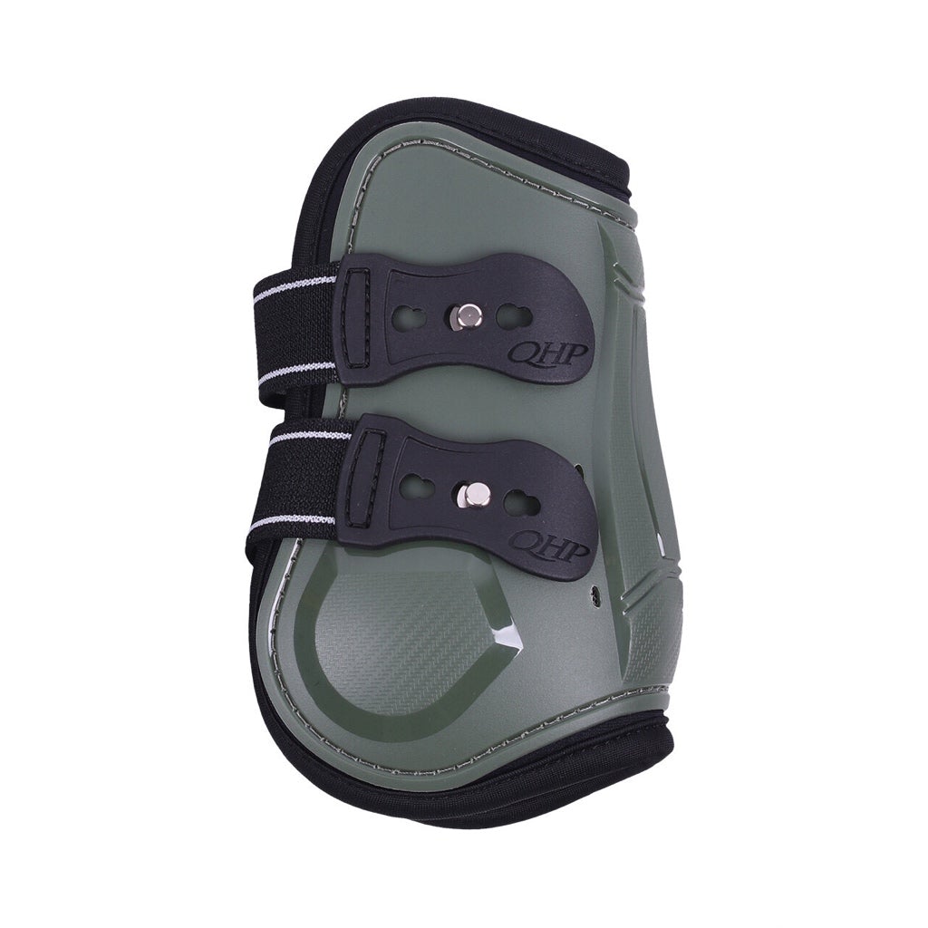 QHP Champion Fetlock Boots - Olive Green