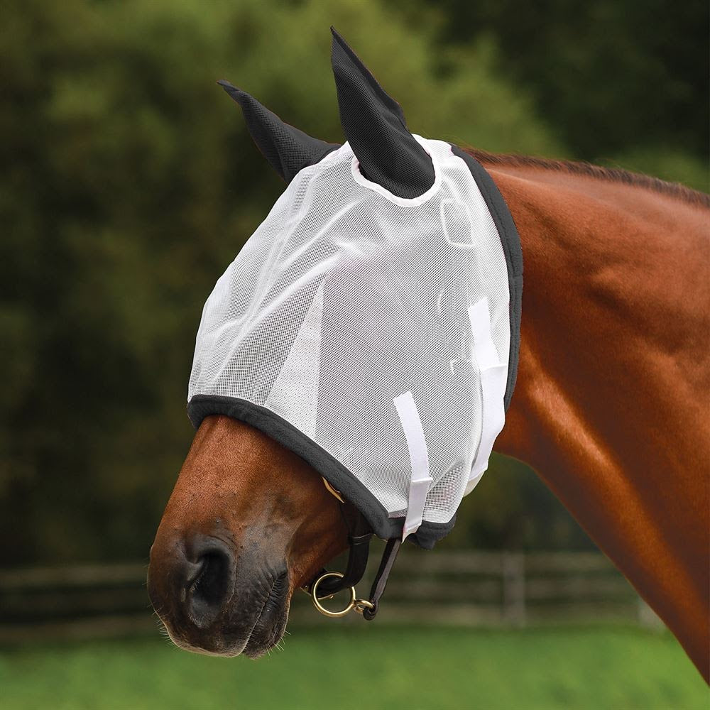 Dura-Tech® Mesh Fly Mask with Ears - Black