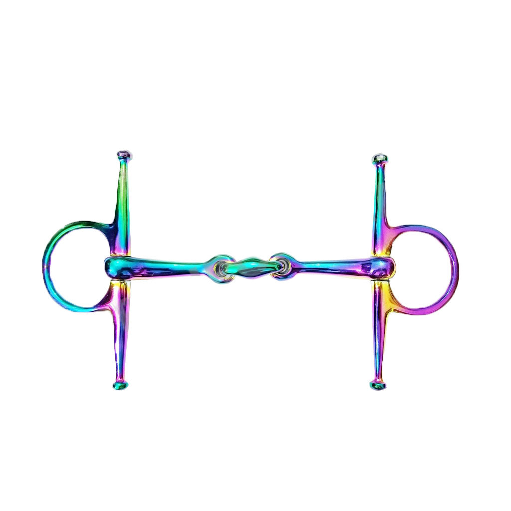 Rainbow Full Cheek Snaffle Bit with Oval Link