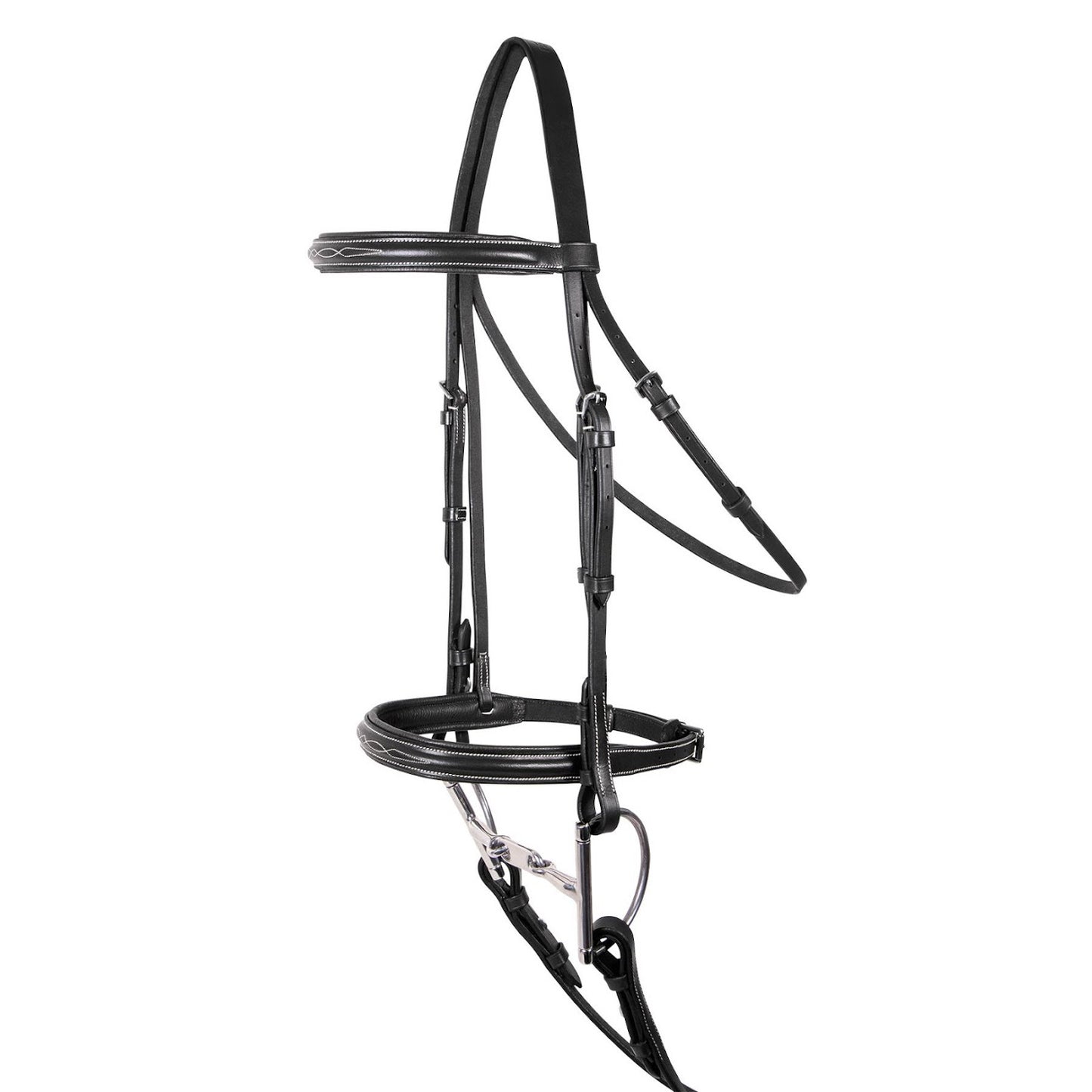 Pinnacle Padded Fancy Stitched Bridle - Black