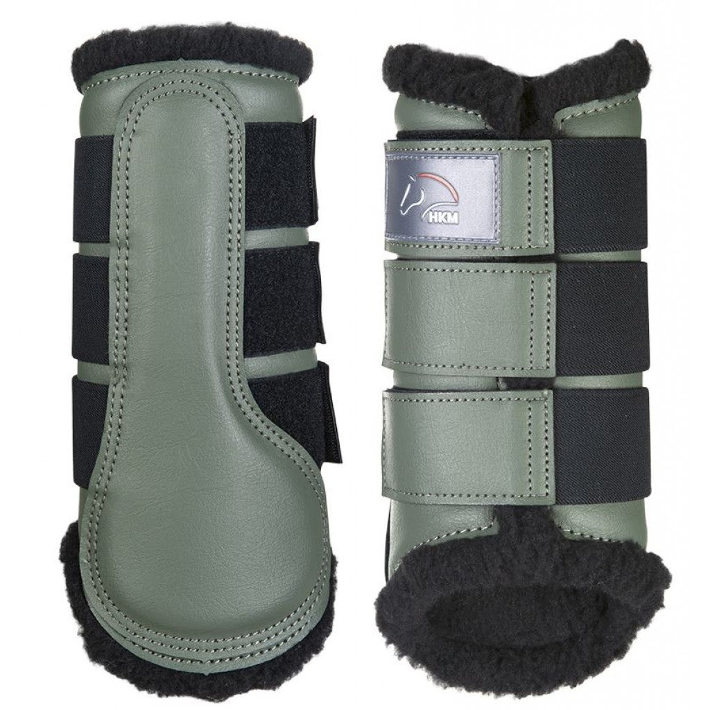 HKM Comfort Sport Boots - Green/Black