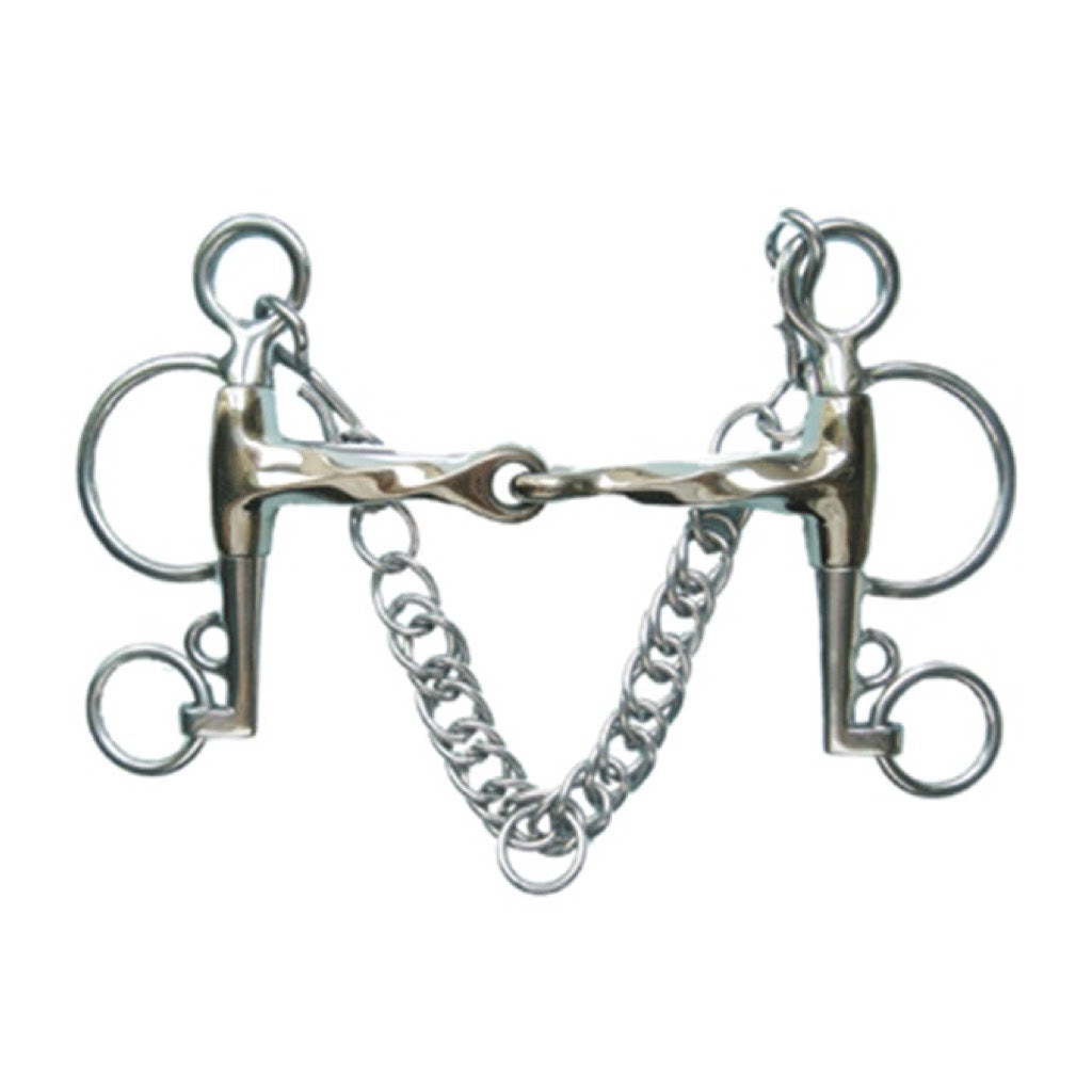 Jacks Twisted Jointed Pelham Bit - 5 1/4"