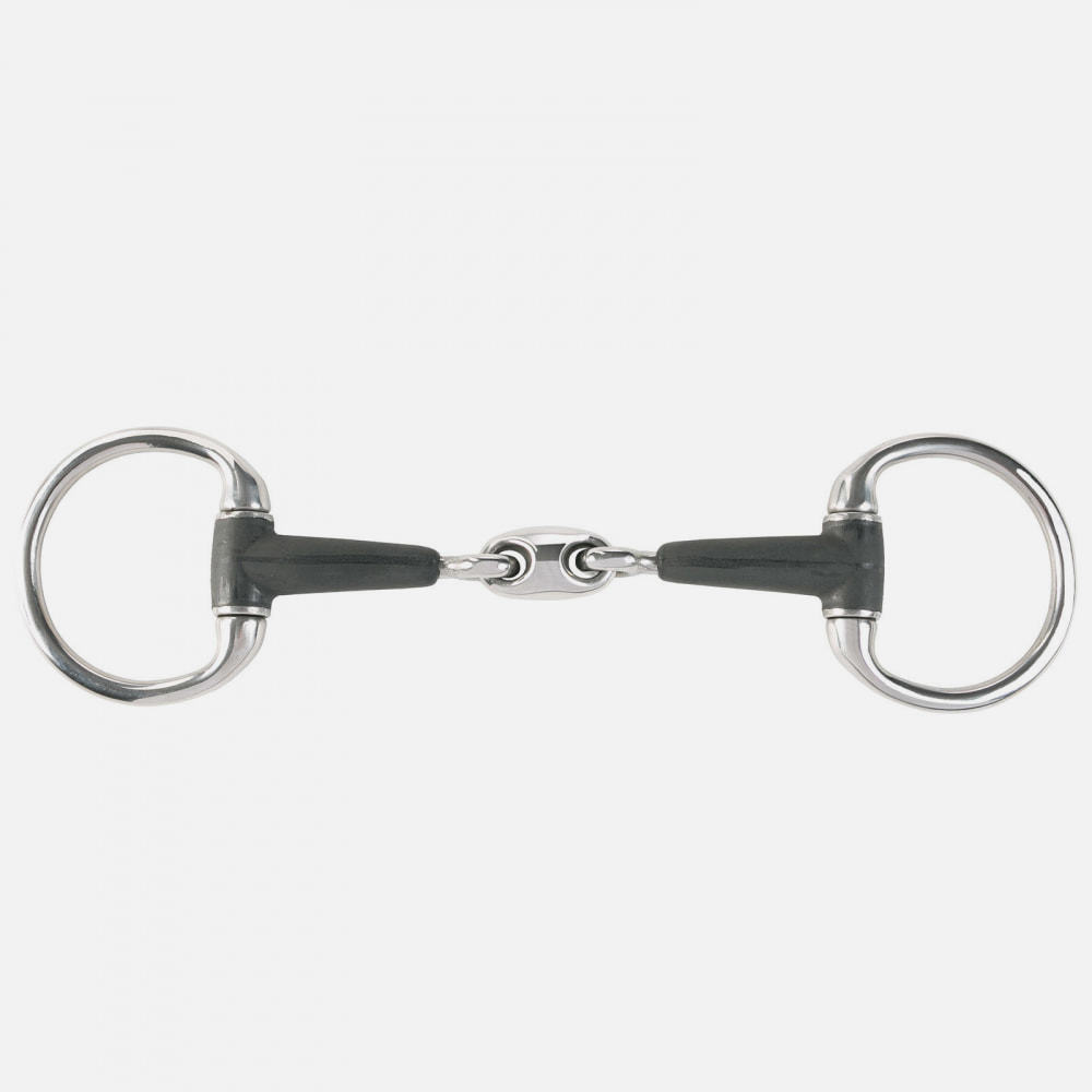 Horze Rubber Oval Link Eggbutt Snaffle Bit