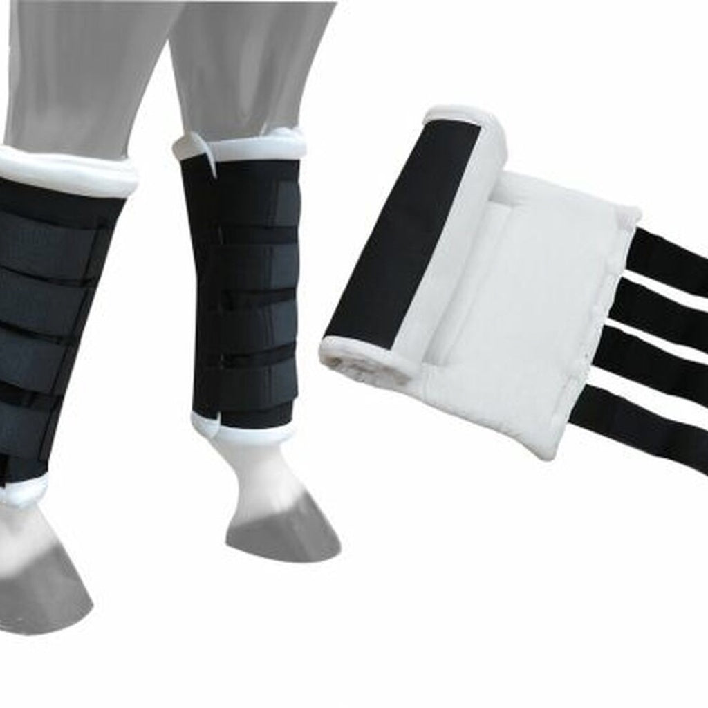 Showman® Nylon Quick Wrap Standing Wraps - Black