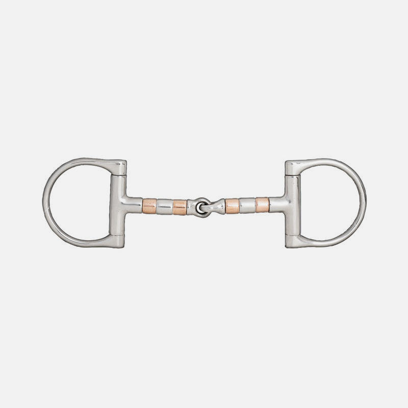 Horze Copper Roller D-Ring Snaffle Bit