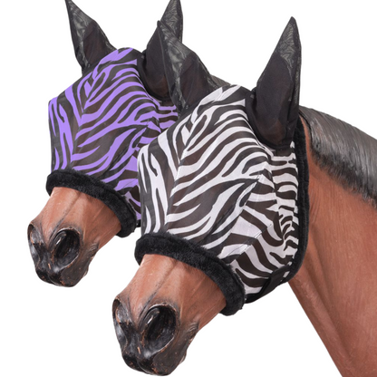 Tough1® Zebra Mesh Fly Mask