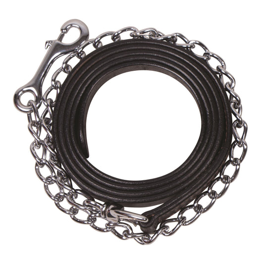 Billy Royal® Leather Lead with Chrome Chain