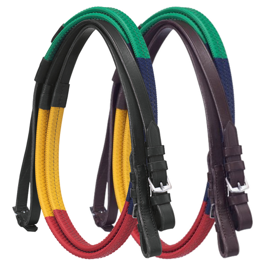 Silver Fox® Rubber Grip Schooling Reins