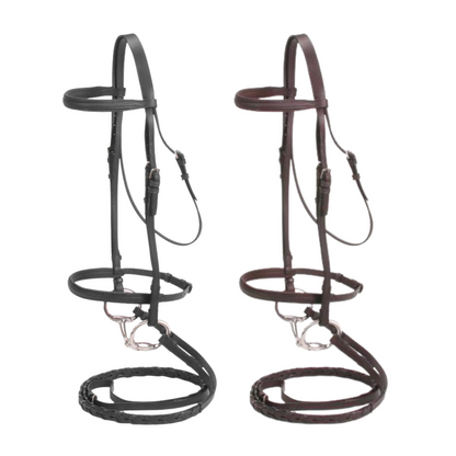 Silver Fox® Padded Snaffle Bridle