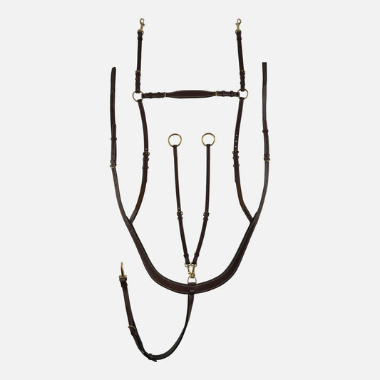 Horze Belgravia 5 Point Breastplate - Dark Brown