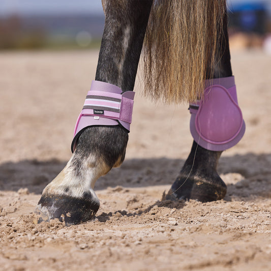 Horze Adepto Fetlock Boots - Dawn Pink
