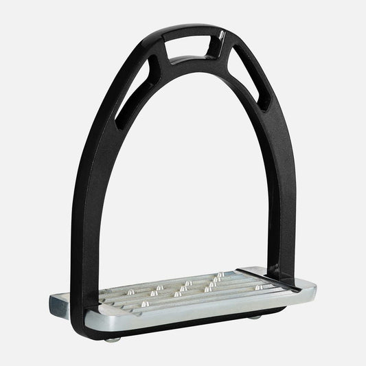 B Vertigo Aluminum Stirrups - Silver/Black