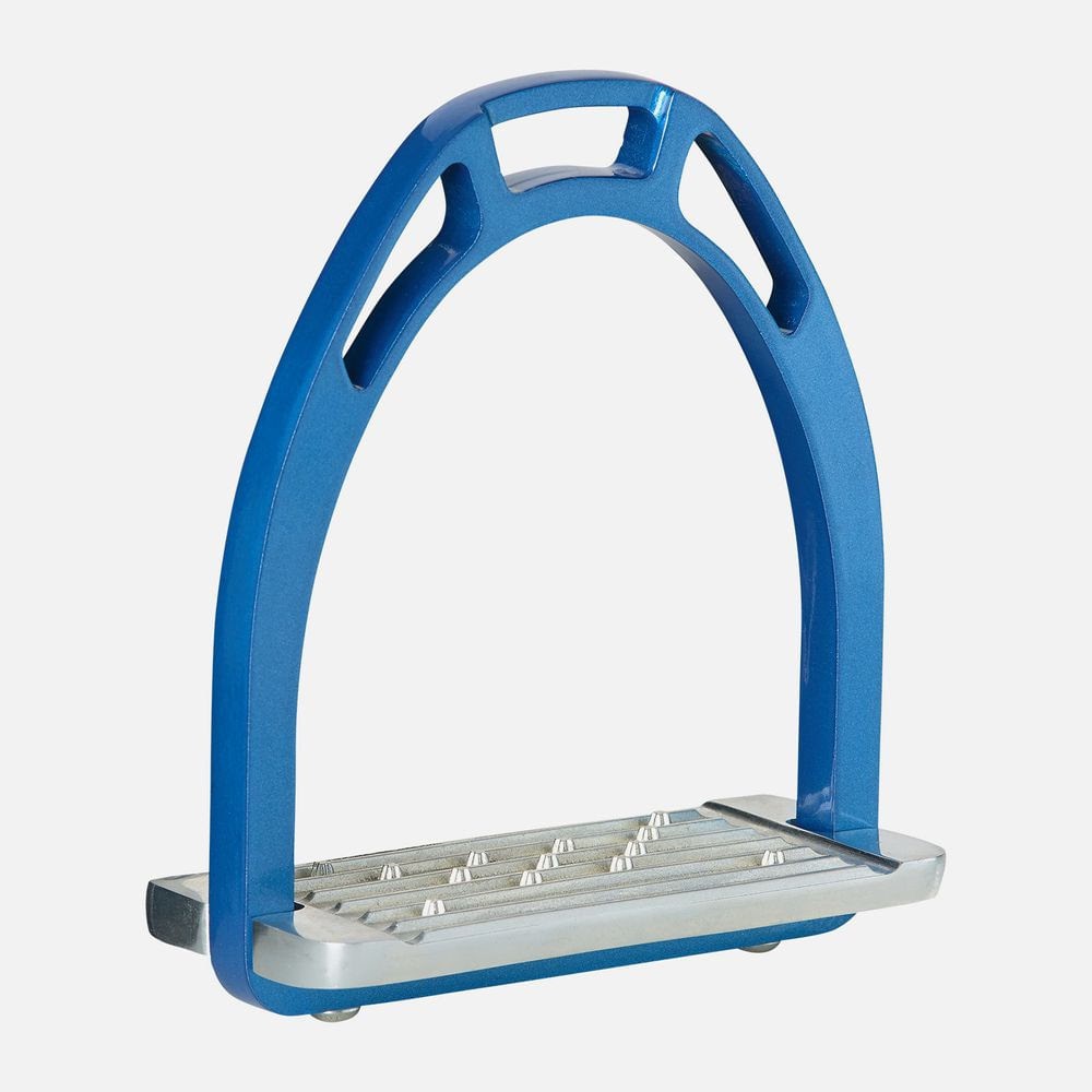 B Vertigo Aluminum Stirrups - Silver/Blue