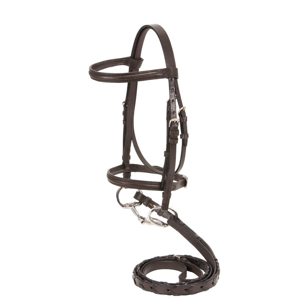 Silver Fox® Raised Snaffle Bridle - Miniature
