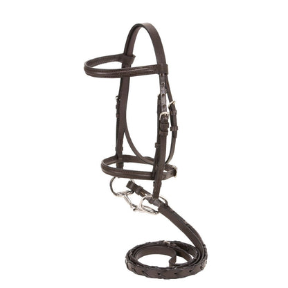 Silver Fox® Raised Snaffle Bridle - Miniature