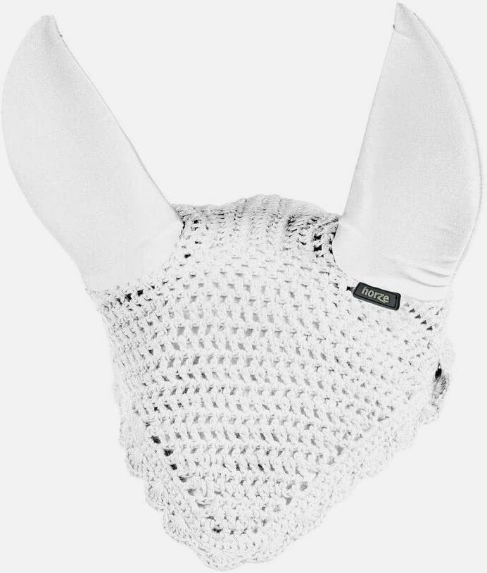 Horze Supreme Silent Ear Net - White