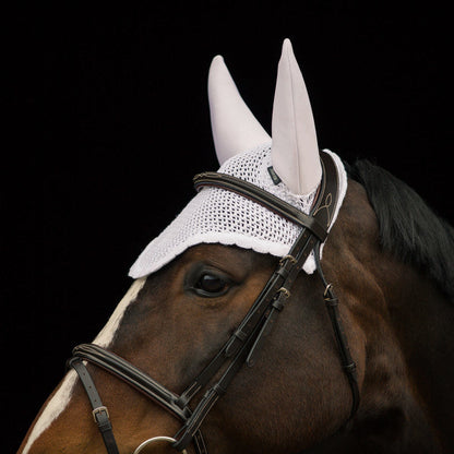 Horze Supreme Silent Ear Net - White