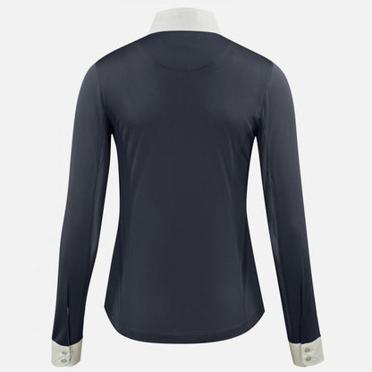 Horze Womens Blaire Long Sleeve Sun Show Shirt - Navy
