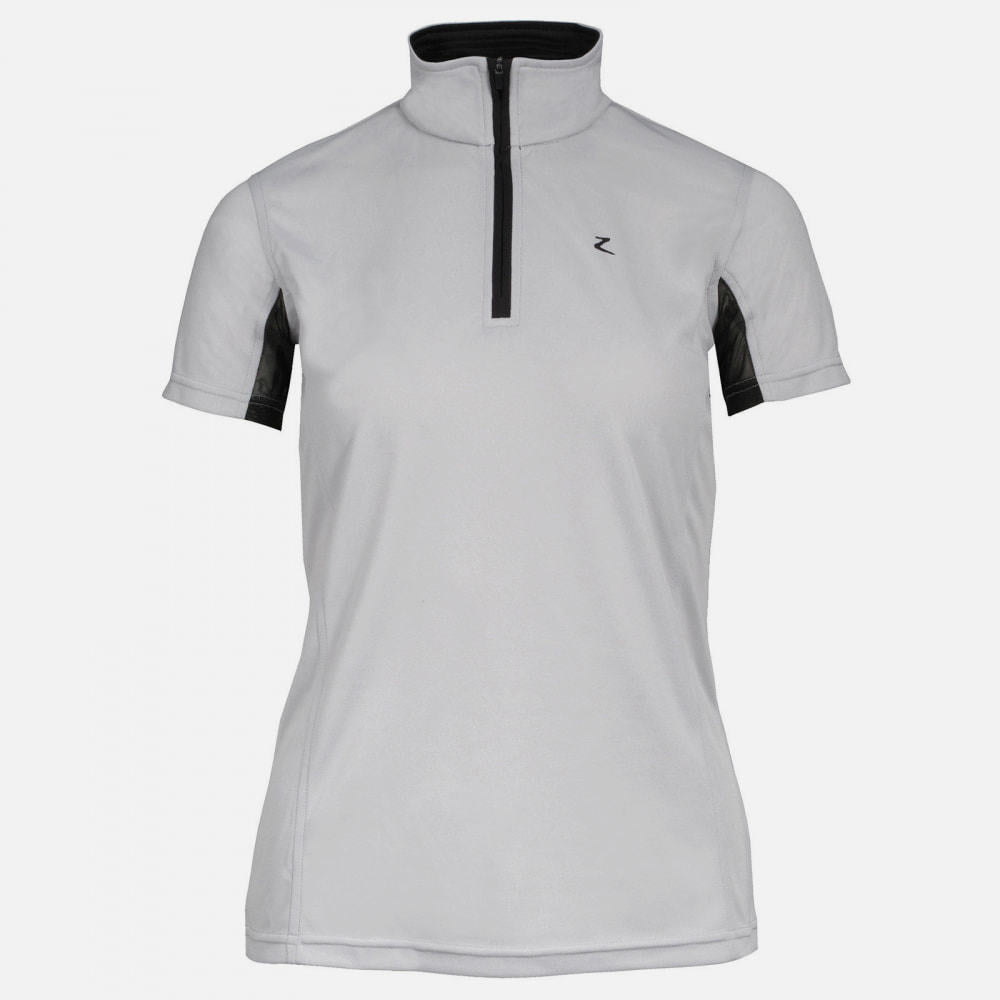 Horze Trista Short Sleeve Sun Shirt - Grey