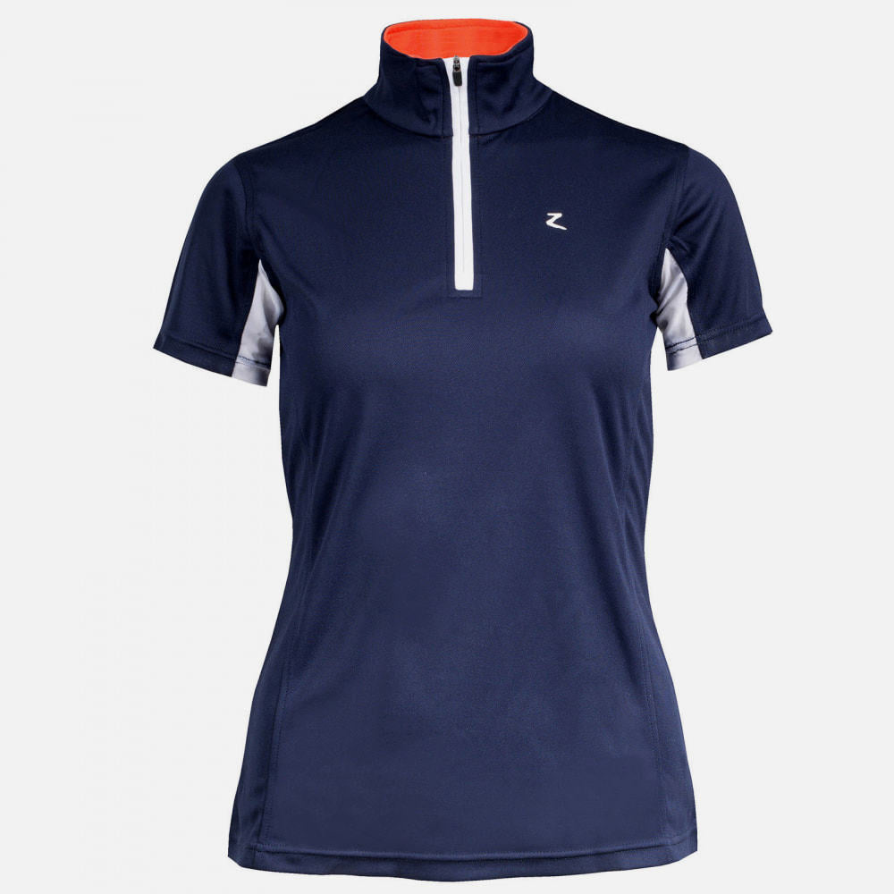 Horze Trista Short Sleeve Sun Shirt - Peacoat Dark Blue