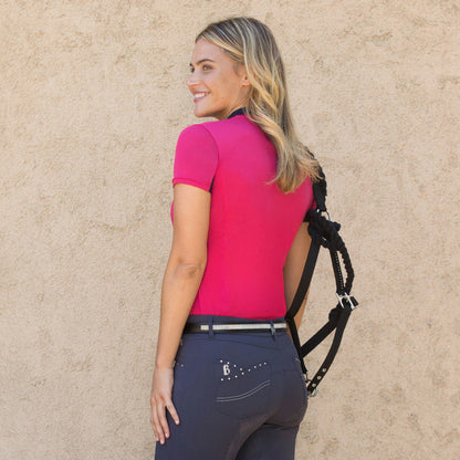 Horze Trista Short Sleeve Sun Shirt - Pink