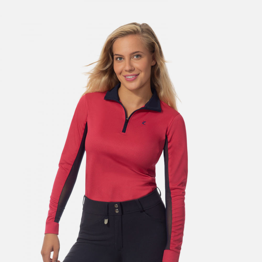 Horze Trista Long Sleeve Sun Shirt - Pink